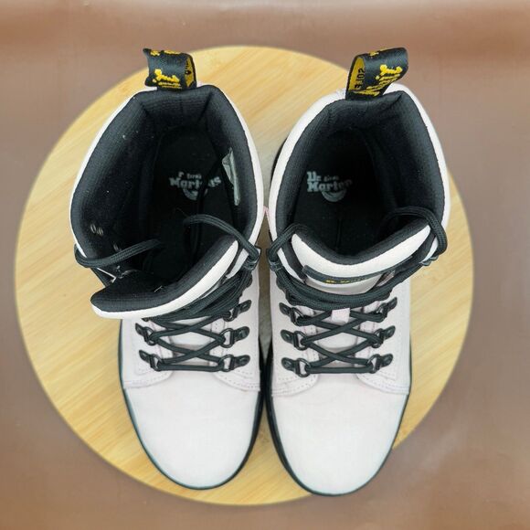 Dr Martens Combs Women Casual Suede Boots Pink Sz 6 - Picture 9 of 10